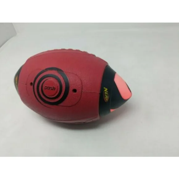 Nerf Light Up Lighted Red Rocket Pass 2008 Football Tested Working Works VTG - Picture 3 of 8